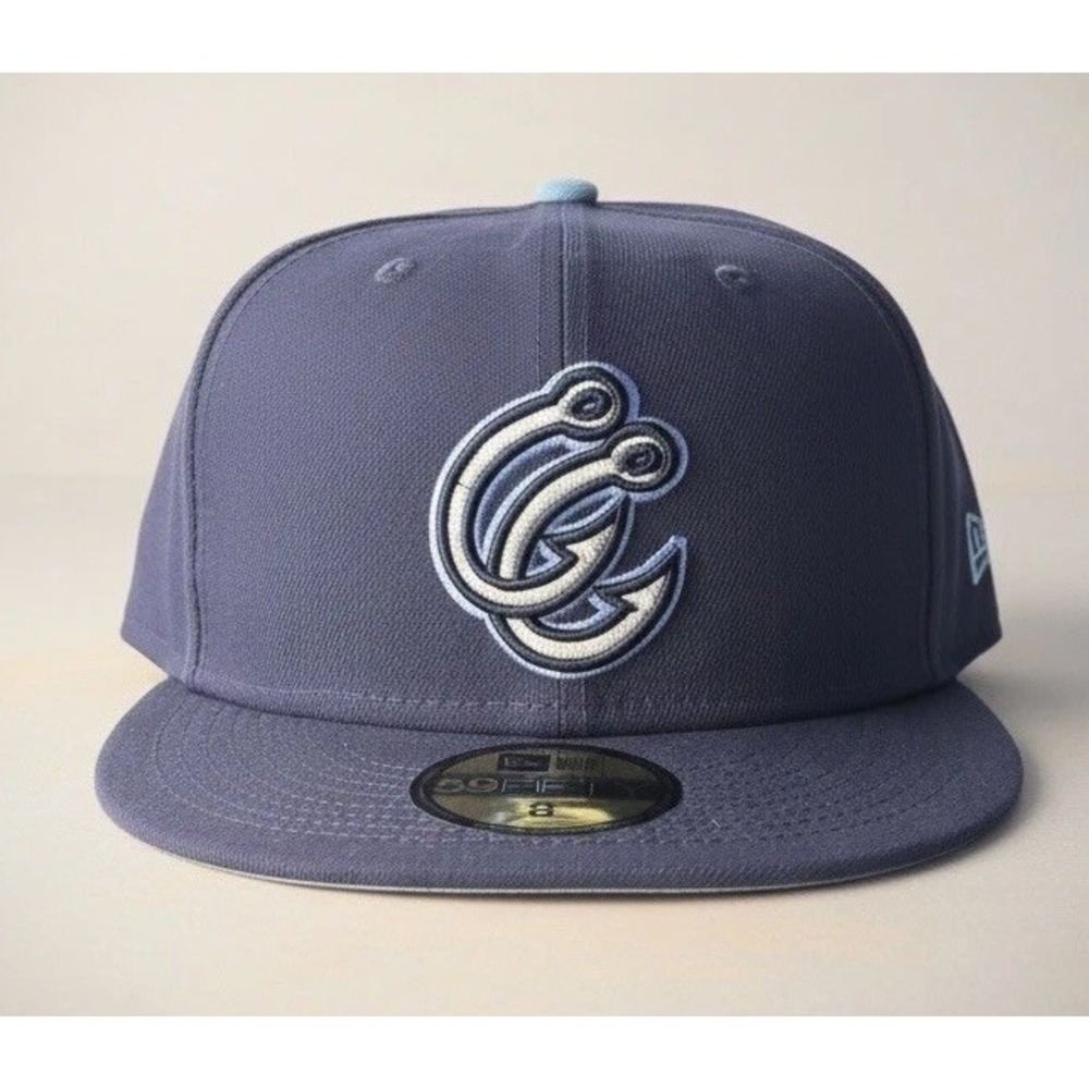 New Era 59FIFTY Corpus‎ Christi Hooks Baseball Fitted Cap Blue Size 8